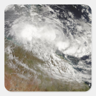 Adesivo Quadrado Ciclone tropical Olga sobre Austrália do nordeste