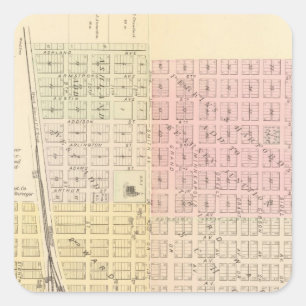 Adesivo Quadrado Cidade de Kearney, Nebraska