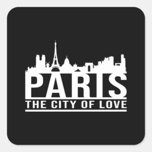 Adesivo Quadrado Cidade de Paris, França