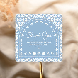 Adesivo Quadrado Cielito Lindo Papel Picado Baby Shower