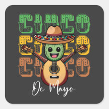 Cinco De Mayo Cacto Mexicano Engraçado Tocando Vio