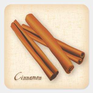 Adesivo Quadrado Cinnamon Spice Sticker