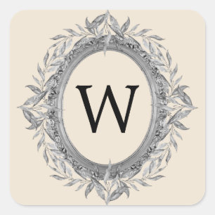 Adesivo Quadrado Cinza de prata festiva deixa a camada monográfica