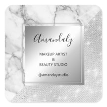 Cinza de quadros do Makeup Beauty Compra Obrigado 