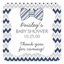 Cinza marinho Chevron arco tie boy chá de fraldas