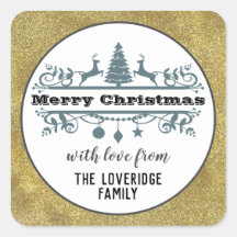 Cinza Negra Chic White Feliz Natal Dourado Brilho