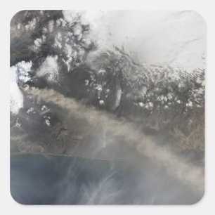 Adesivo Quadrado Cinzas e vapor continuam a ser ondulados