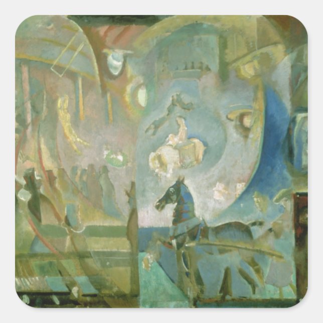 Adesivo Quadrado Circo, 1910 (Frente)