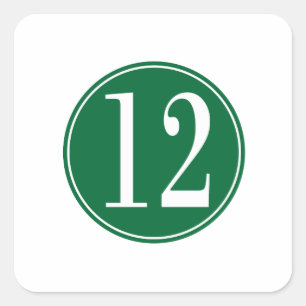 Adesivo Quadrado Círculo #12 verde