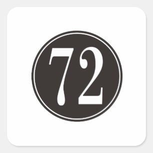 Adesivo Quadrado Círculo #72 preto