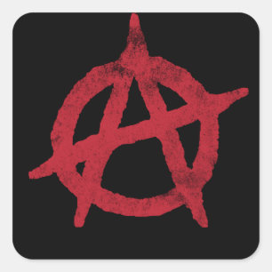 Adesivo Quadrado Círculo A da anarquia