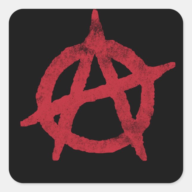 Adesivo Quadrado Círculo Anarquia A (Frente)