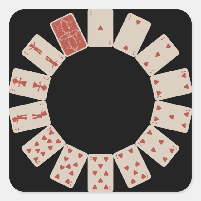 Adesivo Quadrado Círculo Cartões Brincantes (Frente)