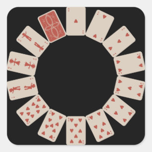 Adesivo Quadrado Círculo Cartões Brincantes