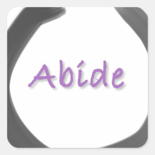 Adesivo Quadrado Círculo Enso Budista de bide Zen