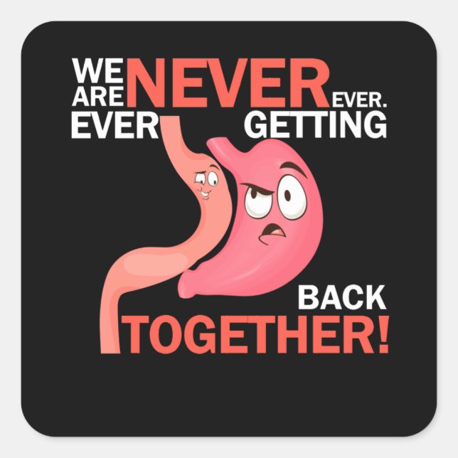 Adesivo Quadrado Cirurgia Médica Bariátrica Bariátrica para Capas G (Frente)