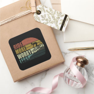 Adesivo Quadrado citação de ciclismo engraçada