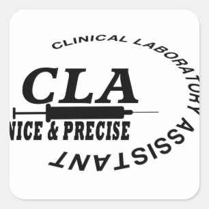 ADESIVO QUADRADO CLA SLOGAN - BONITA E PRECISA! LABORATÓRIO