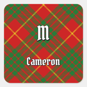 Adesivo Quadrado Clan Cameron Tartan