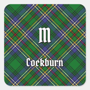 Adesivo Quadrado Clan Cockburn Tartan