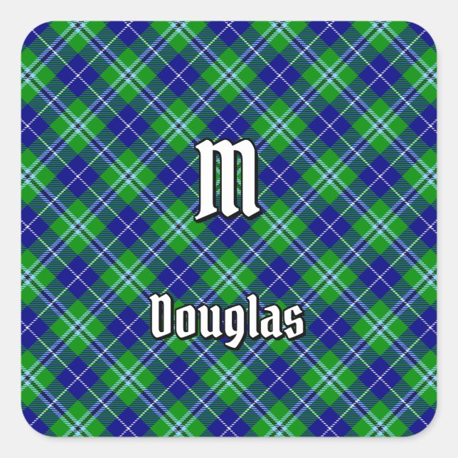 Adesivo Quadrado Clan Douglas Tartan (Frente)