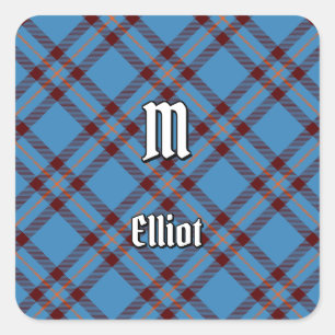 Adesivo Quadrado Clan Elliot Ancient Tartan Square Sticker