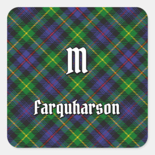 Adesivo Quadrado Clan Farquharson Tartan Square Sticker
