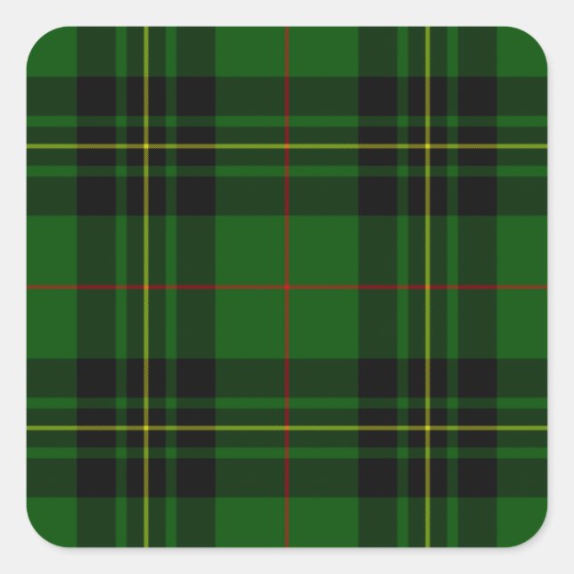 Adesivo Quadrado Clan Forbes Tartan (Frente)