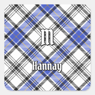 Adesivo Quadrado Clan Hannay Tartan