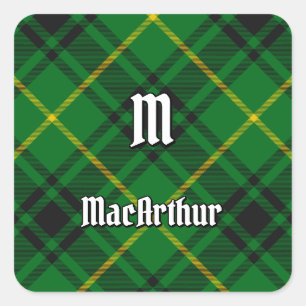 Adesivo Quadrado Clan MacArthur Tartan