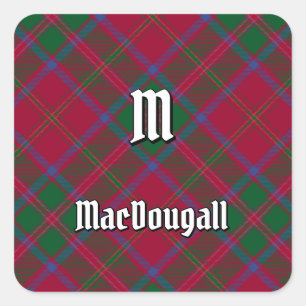 Adesivo Quadrado Clan MacDougall Tartan