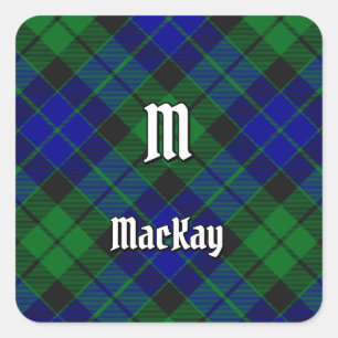 Adesivo Quadrado Clan MacKay Tartan