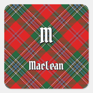 Adesivo Quadrado Clan MacLean Tartan