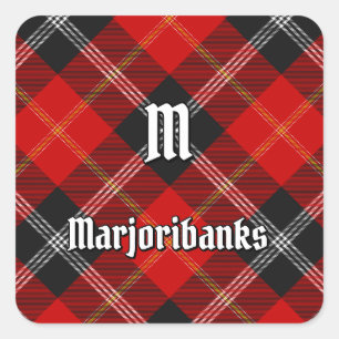 Adesivo Quadrado Clan Marjoribanks Tartan