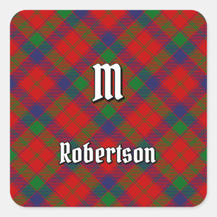 Adesivo Quadrado Clan Robertson Tartan
