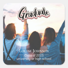 Adesivo Quadrado Classe de anúncio de gradação de 2023