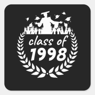 Adesivo Quadrado classe de design de graduação ou reunião de 199