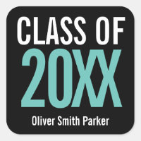 Classe de Teal Bold Personalizada de Graduação