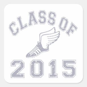 Adesivo Quadrado Classe do atletismo 2015 - cinza 2