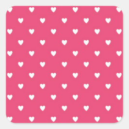 Adesivo Quadrado Classic Happy Valentine’s Day Gift for Couples 