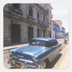 Adesivo Quadrado Clássico Chevrolet lindamente restaurado a partir