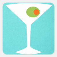 Clássico Martini Sticker (turquesa)