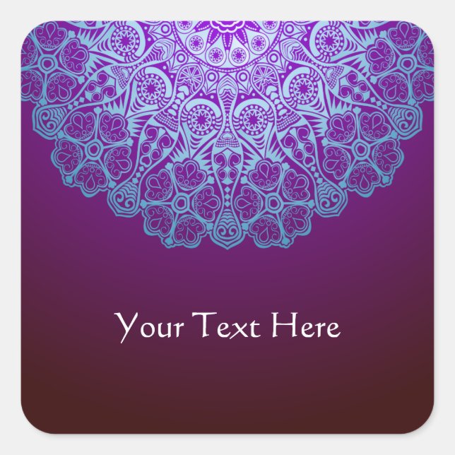 Adesivo Quadrado Classy Mandala Sticker (Frente)