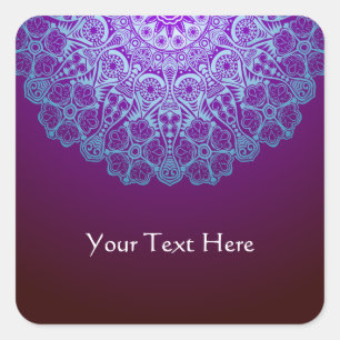 Adesivo Quadrado Classy Mandala Sticker