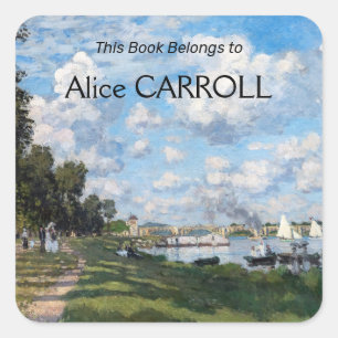 Adesivo Quadrado Claude Monet - A Bacia do Argenteuil