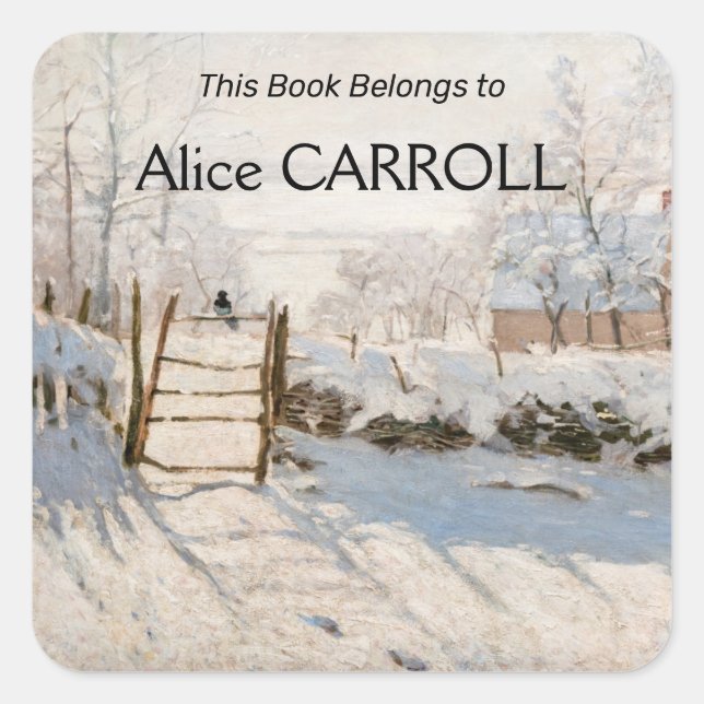 Adesivo Quadrado Claude Monet - A Mídia (Frente)