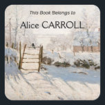Adesivo Quadrado Claude Monet - A Mídia<br><div class="desc">The Magpie / La Pie - Claude Monet,  Oil on Canvas,  1868-1869</div>