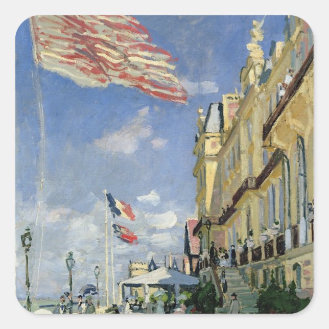 Adesivo Quadrado Claude Monet | Hotel des Roches Noires (Frente)