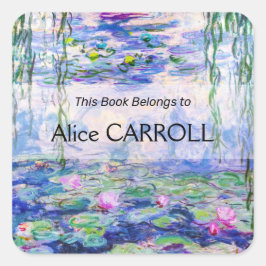 Adesivo Quadrado Claude Monet - Lírios/Ninfas