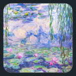 Adesivo Quadrado Claude Monet - Lírios/Ninfas 1919<br><div class="desc">Lírios/Ninfas (W.1852) - Claude Monet,  Petróleo na Canvas,  1916-1919</div>